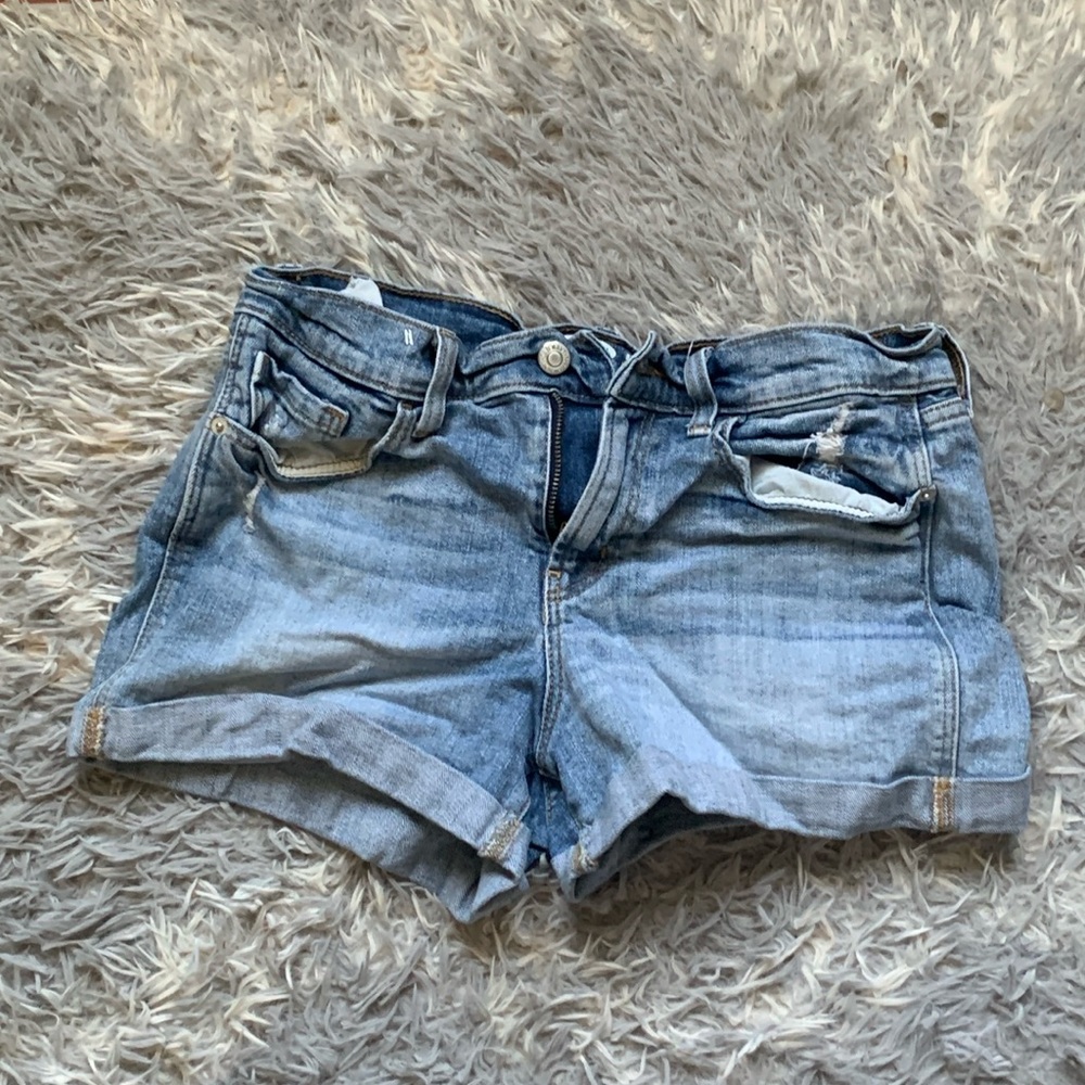 old navy blue jean shorts